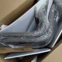 Sunset Trading Venu Dining Chairs | Polished Chrome Silver Tapered Legs | Mocha Brown Armless Faux Leather Bucket Seats | Set of 2 | Contemporary, Mid-Century Modern Kitchen Sidechairs