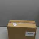 RACETOP 100 Pack Small Gift Bags 5.8x3.2x8.25 Inch White Kraft Paper Bags with Handles Bulk, Retail Shopping Bag for Birthday Party Favors, Grocery, Wedding, Craft