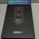 Electrical Outlet Extender Stick - Modular Expandable Power Extender with 2 AC Outlets & 3 USB Ports, for Behind Furniture