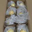 8 Pcs Yellow Glass Christmas Ball Ornaments 2.36" Shatterproof Xmas Christmas Tree Decorations with Hanging Loop and Rope Christmas Decorative Ball for Holiday Hanging Wreath Garland Decorations