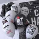 18th Birthday Decorations For Boys Includes Banner, Backdrop, Tablecloth, Latex Balloons, Foil Balloons, Cake Topper, Cupcake Toppers & Hanging Swirls