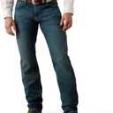 Ariat Men's M4 Low Rise Stretch Legacy Boot Cut Jean (40W x 30L, Freeman)