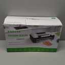 95kPa Vacuum Sealer Machine, Powerful Double Pump 10-in-1 Food Sealing System with Double Heat Seal, Built-in Cutter & Bag Storage, Easy-Lock Handle, Hose, 2 Bag Rolls, Durable Stainless Steel Design