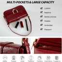 Shoulder Bag for Women Cute Chic Hobo Purses and Handbags Retro Clutch Underarm Purse with 2 Removable Strap (Crocodile Pattern Red)