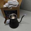 Fellow Stagg EKG Pro Studio Edition Electric Gooseneck Kettle - Pour-Over Coffee, Tea, Quick Heating, Precise Temperature Control, Scheduling, Built-in Brew Timer-Matte Black with Walnut Handle, 0.9 L