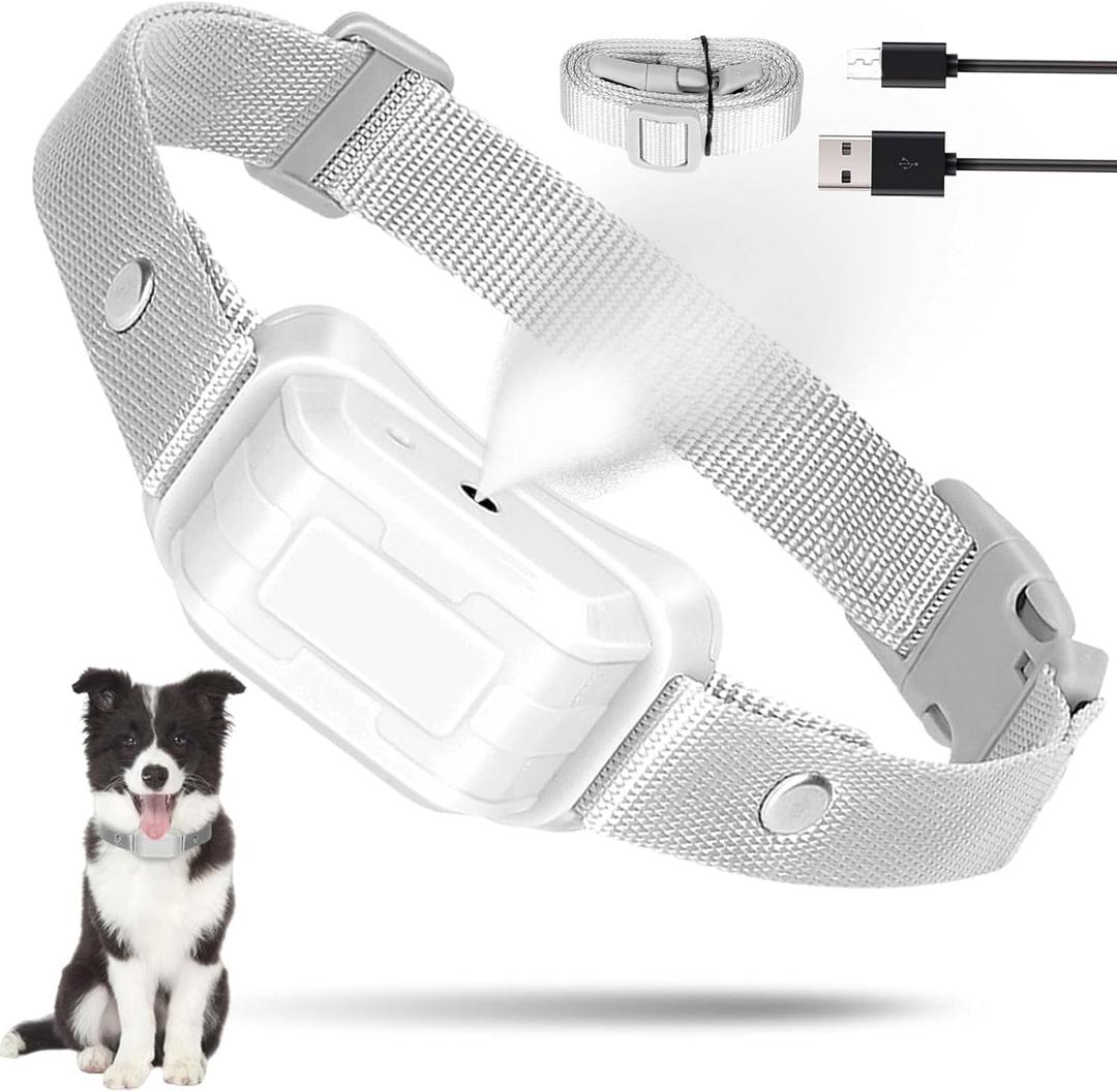 Citronella Dog Bark Collar [NO Spray Refill] Spray Dog Training Collar, Citronella Dog Barking Collars, Anti Barking Spray Collar for L/M/S Dogs (Grey-21B)