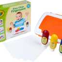 Crayola Mess Free Finger Painting Station – Washable Finger Paint for Toddlers, Essential Easter Basket Stuffers, Spring Arts & Crafts Set, Sensory Activity, Travel Toy, Ages 1+