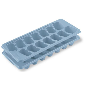 Sterilite Plastic Ice Cube Trays, Blue, 2 Pack