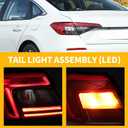 Outer Tail Light Assembly Driver Compatible with 2022 2023 Civic Sedan Sport LX EX SI Touring Left Rear Tail Lamp Taillight 33550T20A01 HO2804123