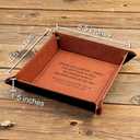 Personalized Leather Catchall Gift for Dad - Empty Your Pockets Daddy - Custom Valet Tray for Dad for New Dad - Christmas Birthday Gifts for Dad