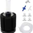 AQUANEAT Aquarium Air Powered Sponge Filter, Fish Tank Bio Bubble Filter with Airline Tubing, Valves, Suction Cup (Up to 20Gal)