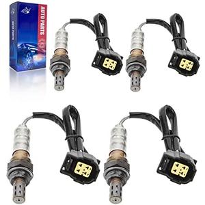 O2 Oxygen Sensor Upstream and Downstream for Chry 200 Aspen Pacifica Sebring, for Dodge Avenger Caravan Challenger, for Jeep Cherokee Wrangler JK, for Ram 1500, Replace 56028994AA 56044627AA 4Pcs