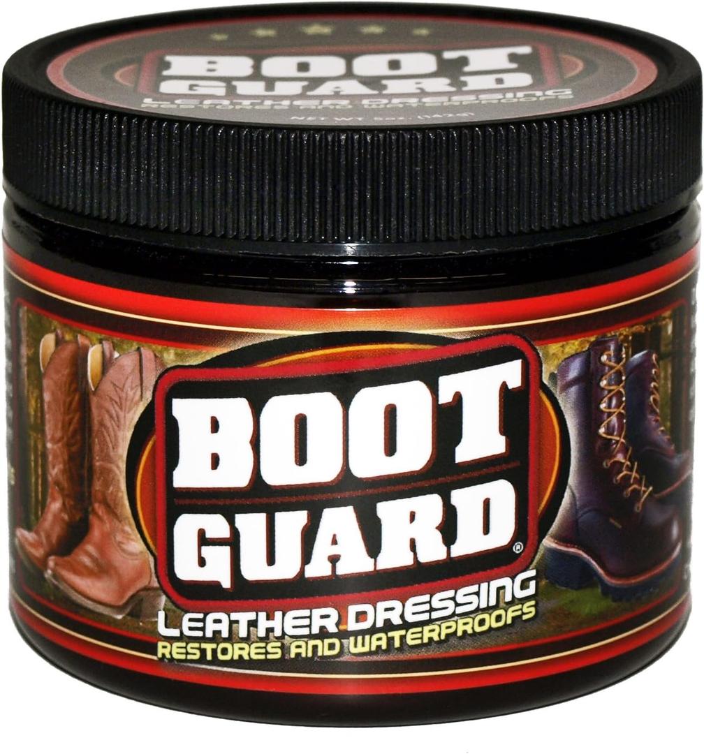 Leather Dressing: Restores and Conditions Leather Boots, Shoes, Automotive Interiors, Jackets, Saddles, Unscented, 5 Ounce Jar