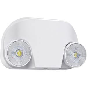 Led Emergency Light with Remote Capable, Adjustable LED Lamp Heads Exit Lighting, Backup Battery White Emergency Lights, 120V-277V Dual Voltage, UL Certified (1 Pack)