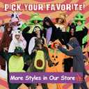 Unisex Adult Onesie Pajamas Animal Cosplay Halloween Costume One Piece Plush Sleepwear Homewear (Avocado)