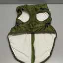 PawRoll Dog Jacket for Winter - Zipper Dog Puffer Coat with Harness - Waterproof Exterior & Warm Fleece Interior Coat/Jacket for Large to XL Dog (Green)