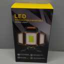 30W Rechargeable Work Light, 3000 Lumen Magnetic Work Light Battery Powered, Waterproof Portable Cordless Job Site Lighting for Construction Site, Workshop, Garage, Camping, and Car Repairing