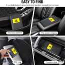 Giftguys Car Insurance and Registration Card Holder | for BMW Ford Tesla Cadillac All Cars | Store Cards, ID License & Essential Documents | Premium Leather with Magnetic Closure (Carbon Fiber+Yellow Flag)