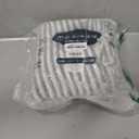 MooMee Striped Duvet Cover Set 100% Washed Cotton Linen Like Textured Breathable Durable Soft Comfy (Heathered Green Classic Stripes, Full 80"x90")