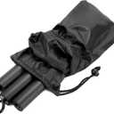 QWORK Resistance Band Bar Pilates Bar Home Gym Fitness Workout Bar for Strength Training Cardio Exercise - 108CM - Max Load 800lb (Portable Detachable Stick x3)