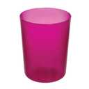 iDesign Round Plastic Trash Can for Bath, Bedroom, Office - The Finn Collection  7.64" x 10", Magenta
