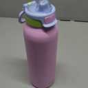 Ello Pop & Fill Stainless Steel Water Bottle with Quick Fill Technology, Double Walled Vacuum Insulated Metal, Leak Proof Locking Lid, Sip & Chug, BPA Free, Holiday Gift for Him Her, 22oz, 32oz, 40oz (Rosy Skyline)