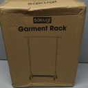 Heavy Duty Stainless Steel Rolling Clothes Rack with Mesh Shelf, Lockable Wheels & Anti-Slip Stoppers, Large Capacity Clothing Organizer for Bedroom, Laundry Room, 42.5" x 16.5" x 65.9", Silver