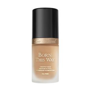 Too Faced Born This Way Natural Finish Longwear Liquid Foundation | Medium-To-Full Coverage | Hydrating + Oil Free (13 Natural Beige (Light Medium with Neutral Undertones))