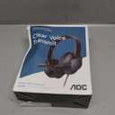 AOC USB Headset with Microphone for PC, Over-Ear Wired Headphones with Mic, Noise-Cancelling Boom, 40mm Audio Drivers, USB-A/C Compatibility for Office, Call Centers & Online Meetings (Black)