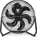Taurus FLASH 20 Industrial Floor Fan | High Velocity Metal Grill Fan with Aerodynamic Plastic Blades | Powerful Quiet Air Circulator for Garage, Patio, Gym or Workshop, Adjustable Tilt