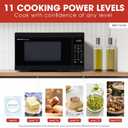 SHARP Countertop Microwave Oven with Removable 12.4" Carousel Turntable, 1000 Watt, 1.1 Cubic Feet, Black