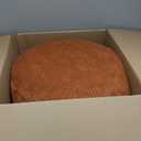 Pouf Ottoman Foot Stools Ottoman with Foam Small Corduroy Ottomans for Living Room Ottomans Pouf 20x15 Floor Poufs Foot Rest for Office Chair Orange Foot Stool Small