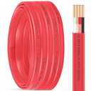NM-B 10/3 Wire with Ground,50ft 10 AWG Copper Wire 10 Gauge 3 Conductor with Ground,Non-Metallic Sheathed NM-B Cable,10/3 Solid Indoor Residential Wiring for Branch Circuit Switches,Outlets,Other Load