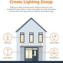 Amazon Basics Smart A19 LED Light Bulb, Dimmable Soft White (2700K), 9W (60W Equivalent), 800LM, Energy Efficient, Works with Alexa Only, 2.4 GHz Wi-Fi, No Hub Required, 4-Pack