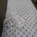 Sheer Curtains 52 x 96 in 2 Panels Set for Sliding Glass Doors,Dusty Baby Blue Linen Floral Country Leaf Curtains for Bedroom Living Room Livingroom