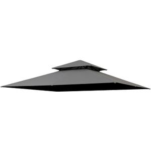 Vantco Replacement Gazebo Cover Compatible with ABC 11X11,The Top Compatible with Master 11X11 Steel Frame Gazebo,(Gray)