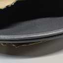 2 Pcs Black Restaurant Serving Trays Bulk Plastic Non Slip Surface Round Drink Tray with Raised Edges for Food Meals Drink Bar Kitchen Hotel Cocktail Party (16 Inch)