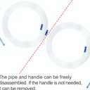 4 units suction tubing with detachable porous end design handleEach suction tube kits is 6.8 feet long