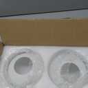 Retisee 2 Pcs 6 Inch Glass Lamp Shade Replacement Milky White Glass Globes Shade Frosted 2.67 Inches Fitter Opening Lighting Fixture Replacement Light Bulb Cover