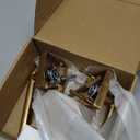 Asidrama ZR01-097Z 8 Pack Privacy Door Handles with Lock, Champagne Bronze Door Handles Interior for Bedroom or Bathroom