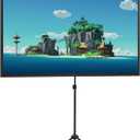 Projector Screen with Stand, Portable Projector Screen and Stand, 60 Inch 16:9, Outdoor Projection Screen, Aluminium Frame, Lightweight and Compact, Easy Setup, Ideal for Home Cinema, Backyard Party.