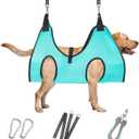 Dog Grooming Hammock - Upgrade Pet Grooming Harness for Nail Trimming (XL 80lb), Dog Sling for Nail Clipping, Dog Hanging Holder Hanger for Cutting Nail with Nail Clippers (Green)