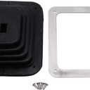 Universal Rubber Shifter Boot Kit With Chrome Plate 5 5/8" X 6 3/4"