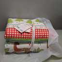 Levtex Home Merry & Bright Collecion - Let It Snow Quilt Set - King/Cal King Quilt 106x92 and 20x36 - Christmas Fun in Red, Turquoise, Green, White - Reversible