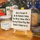 Dark Humor Sarcasm Desk Decor Sign, Funny Motivational Meme Decorations for Home Room Office Desk, Funny Adult Humor Gifts for Women Men, Doesn't Deserve It.