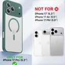 Faiono Magnetic for iPhone 17 Pro Case [Full Camera Protection][Military-Grade Protection][Compatible with MagSafe] Shockproof Protective Slim Phone Case for iPhone 17 Pro, Night Green