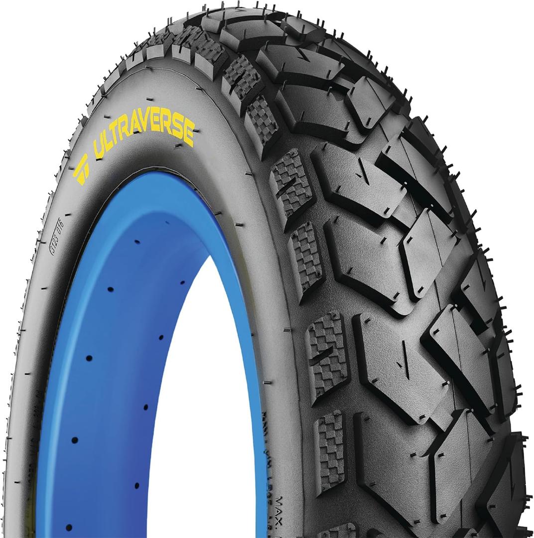 ULTRAVERSE 20x3.0 E-Bike Fat Tire - Robust, High-Performance 20inch Fat Tyre for MTB and Ebikes, Durable All-Terrain Directional Tread, Superior Density for Street & Trail Adventures-1 Unit