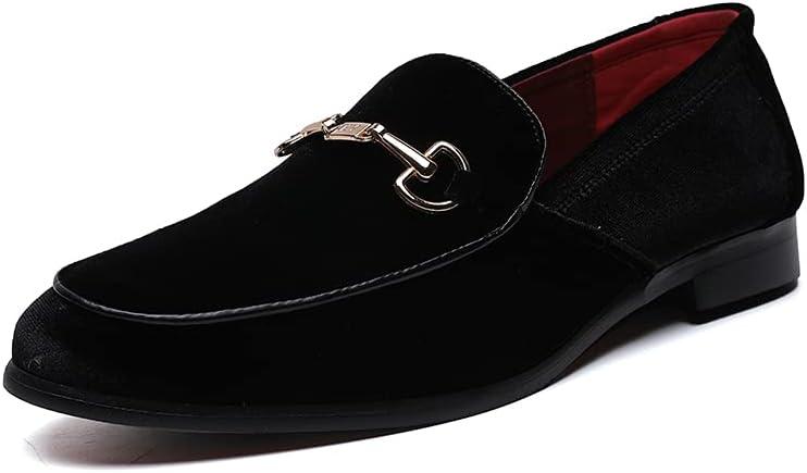 LCQL Men's Luxury Velvet Penny Loafer Shoes Noble Slip-on Suede Loafers Smoking Slippers Plus Size 7-13 (11, Black) LCQL Men's Luxury Velvet Penny Loafer Shoes Noble Slip-on Suede Loafers Smoking Slippers Plus Size 7-13 (11, Black)