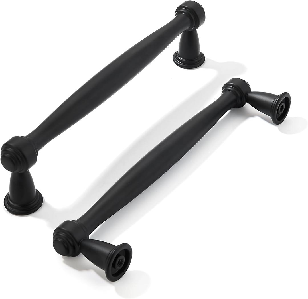 khtumeware 2 Pack 5 Inch(128mm) Matte Black Cabinet Pulls, Black Kitchen Cabinet Handles Kitchen Cabinet Hardware for Cupboard Drawer Handles Dresser Pulls khtumeware 2 Pack 5 Inch(128mm) Matte Black Cabinet Pulls, Black Kitchen Cabinet Handles Kitchen Cabinet Hardware for Cupboard Drawer Handles Dresser Pulls