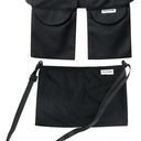 Adjustable Mastectomy Drain Holder Drainage Pouch with Shower Bag for Breast Surgery Mastectomy Breast Reduction Augmentation Post-Surgery Recovery Support Patient Care Kit (Black)